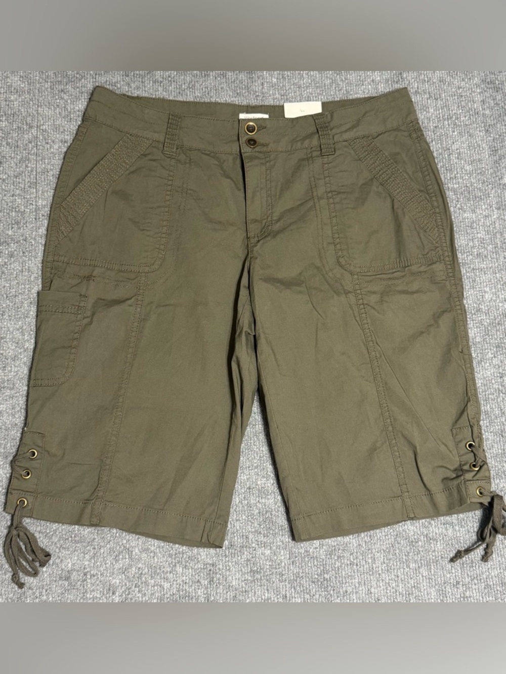 NWT Westport Cargo Bermuda Shorts 6 Olive Green Utility Gorpcore Hiking NEW 6